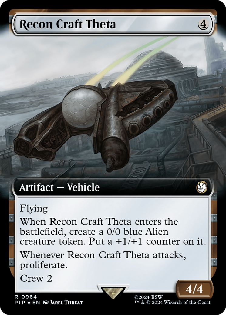 Recon Craft Theta (Extended Art) (Surge Foil) [Fallout] | Dumpster Cat Games