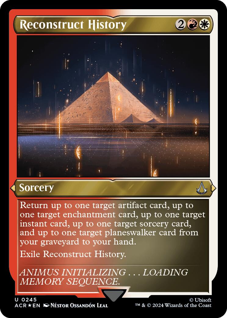 Reconstruct History (Foil Etched) [Assassin's Creed] | Dumpster Cat Games