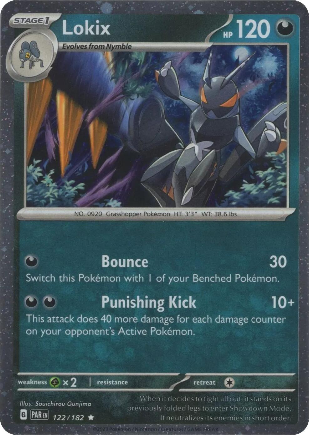 Lokix (122/182) (Cosmos Holo) [Scarlet & Violet: Paradox Rift] | Dumpster Cat Games