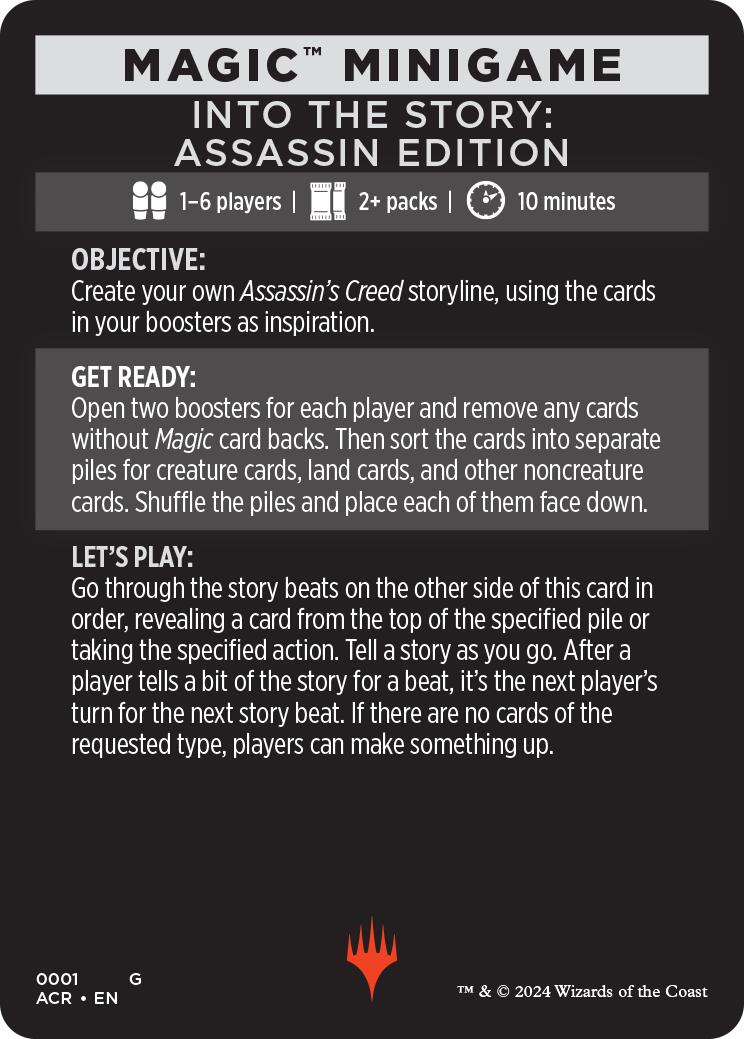 Into The Story: Assassin Edition (Magic Minigame) [Assassin's Creed Minigame] | Dumpster Cat Games