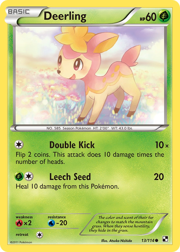 Deerling (13/114) [Black & White: Base Set] | Dumpster Cat Games