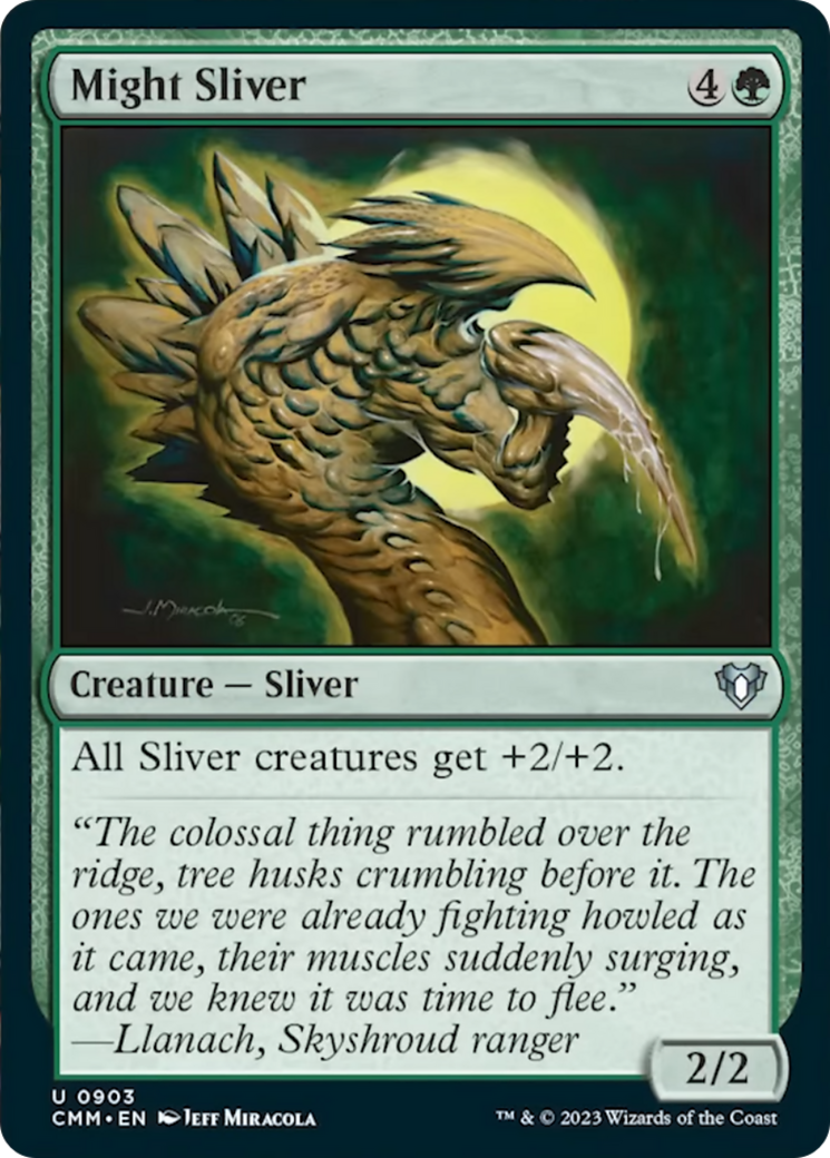 Might Sliver [Commander Masters] | Dumpster Cat Games