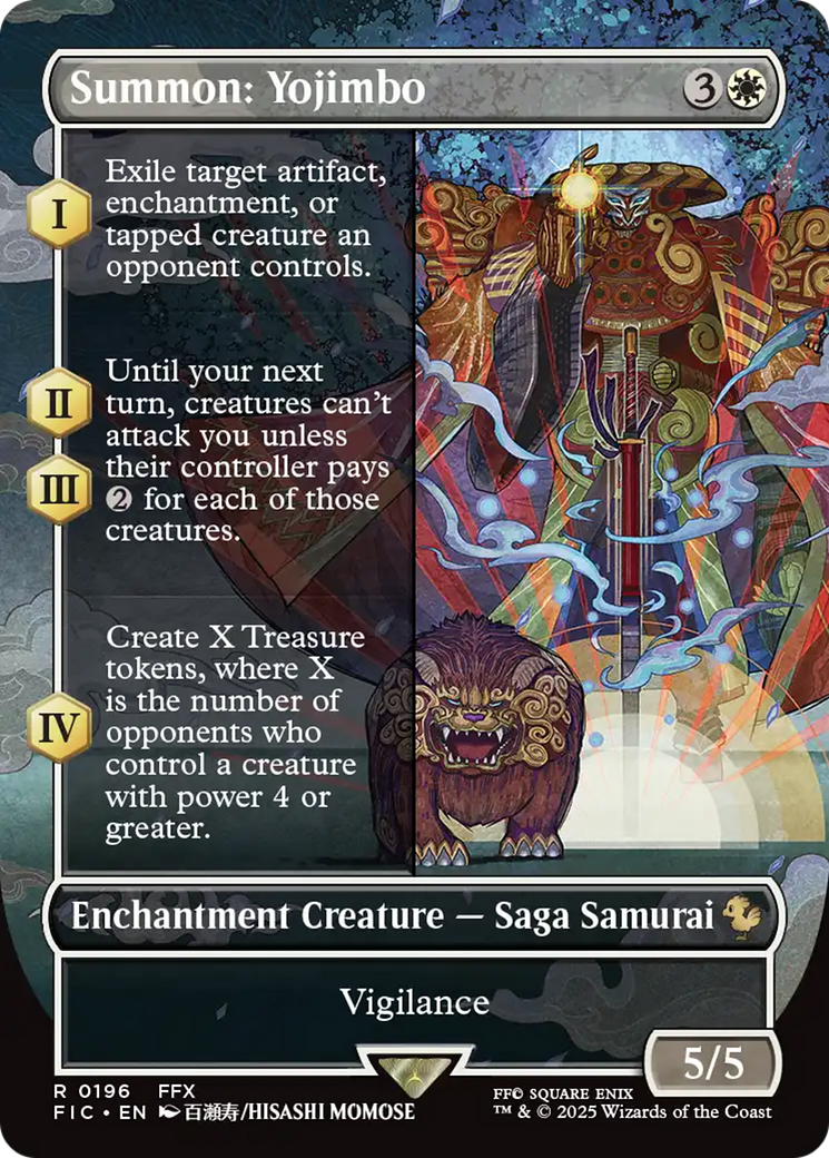 Summon: Yojimbo (Borderless) [FINAL FANTASY Commander] | Dumpster Cat Games