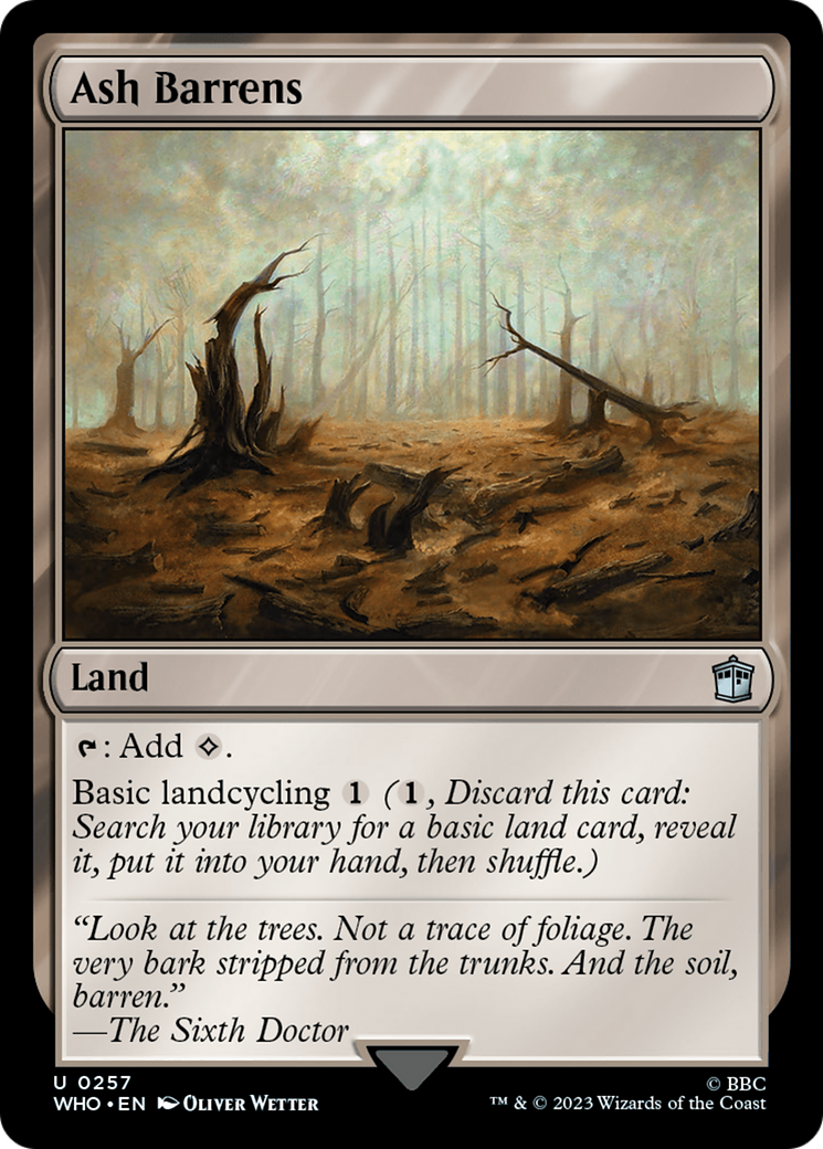Ash Barrens [Doctor Who] | Dumpster Cat Games
