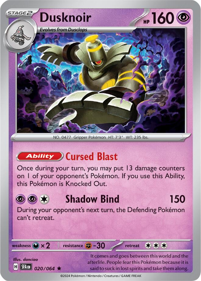 Dusknoir (020/064) [Scarlet & Violet: Shrouded Fable] | Dumpster Cat Games
