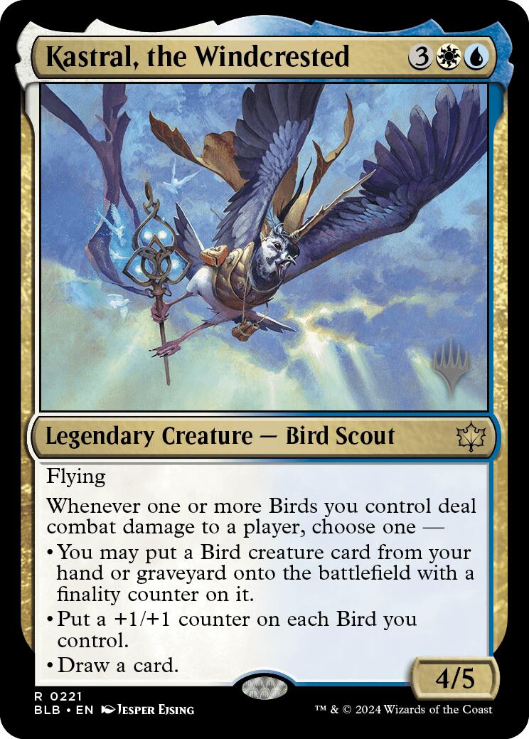 Kastral, the Windcrested (Promo Pack) [Bloomburrow Promos] | Dumpster Cat Games