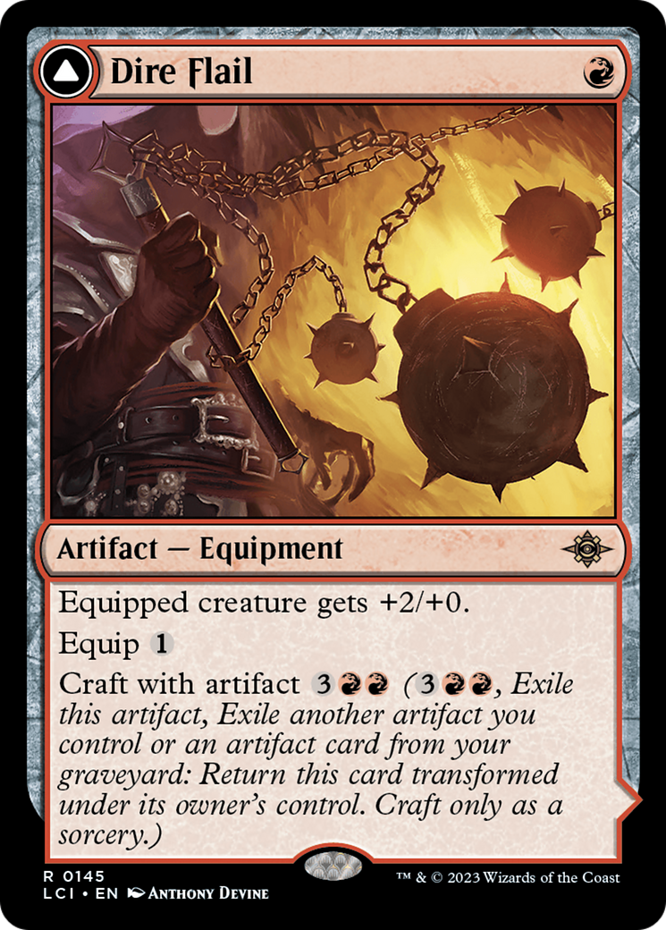 Dire Flail [The Lost Caverns of Ixalan] | Dumpster Cat Games