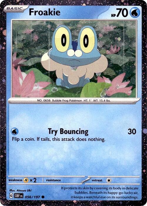 Froakie (056/197) (Cosmos Holo) [Scarlet & Violet: Obsidian Flames] | Dumpster Cat Games