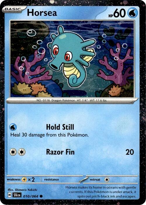 Horsea (010/064) (Cosmos Holo) [Miscellaneous Cards] | Dumpster Cat Games