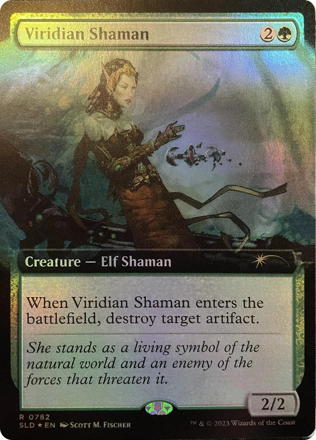 Viridian Shaman (Extended Art) [Secret Lair Drop Series] | Dumpster Cat Games