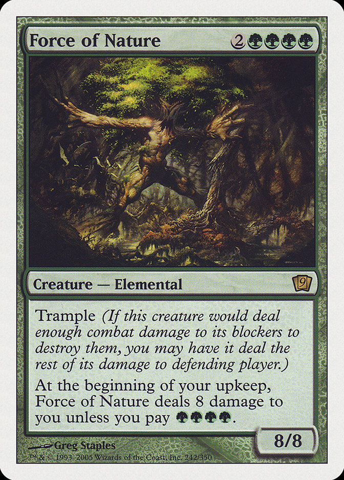 Force of Nature (9th Edition) [Oversize Cards] | Dumpster Cat Games