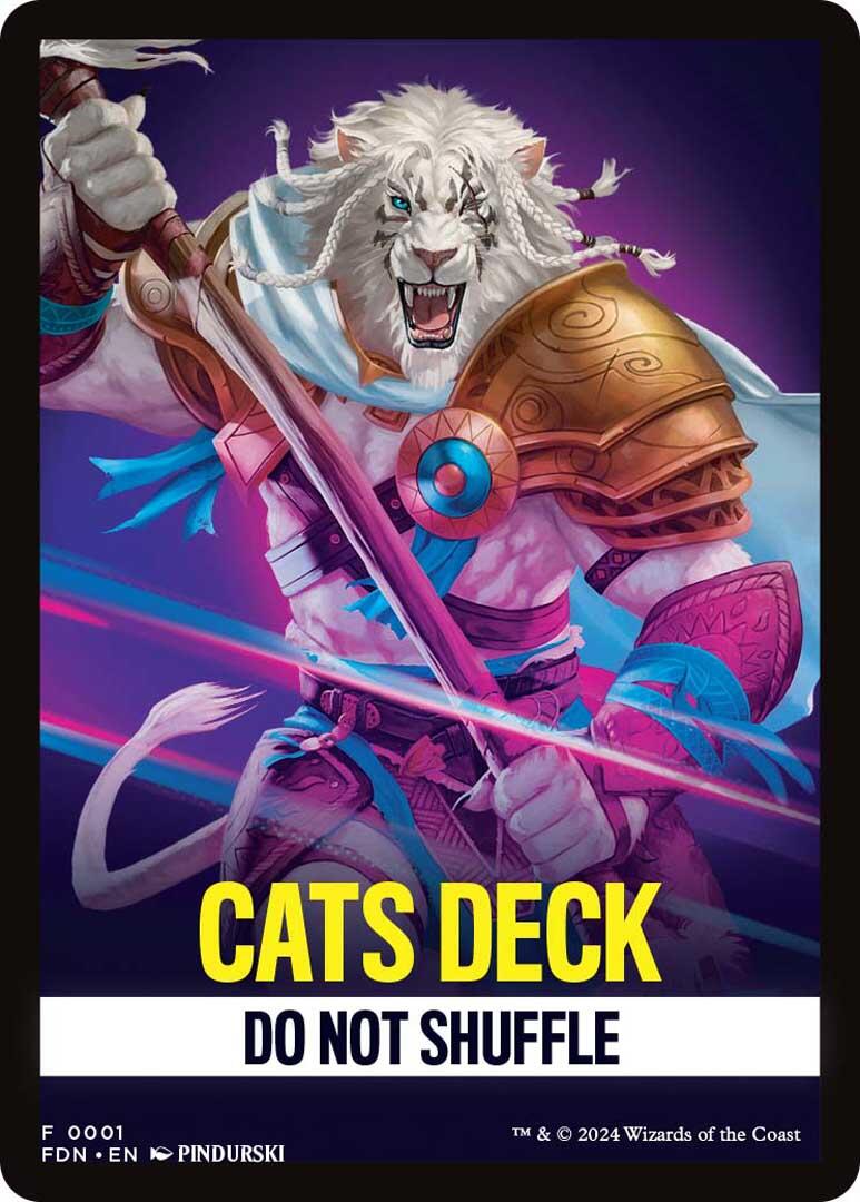 Cats Deck Theme Card [Foundations Tokens] | Dumpster Cat Games