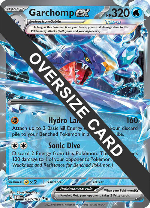 Garchomp ex (038) (Jumbo Card) [Scarlet & Violet: Black Star Promos] | Dumpster Cat Games