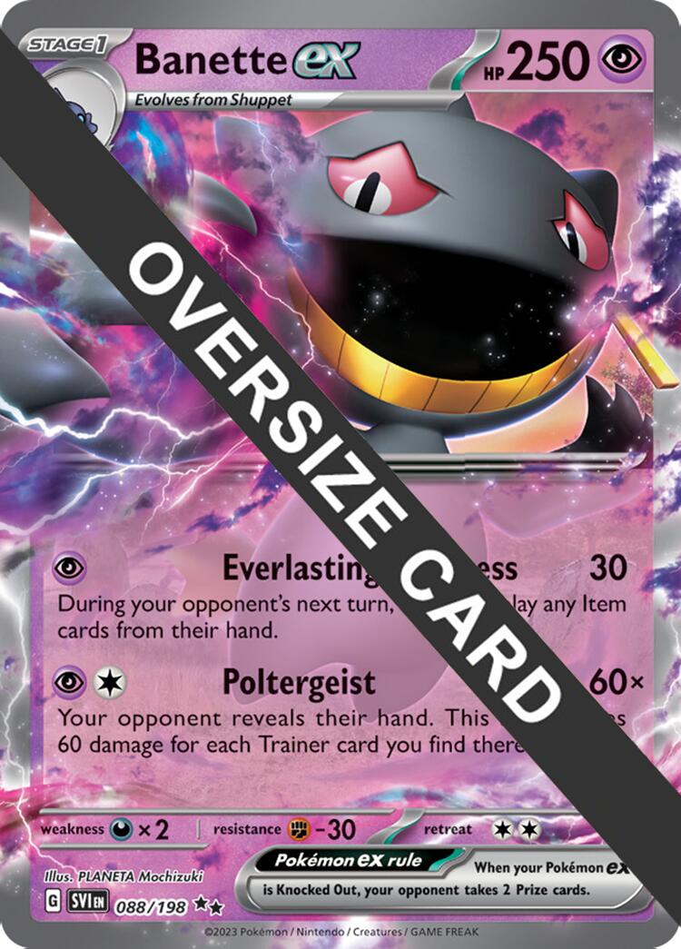 Banette ex (088) (Jumbo Card) [Scarlet & Violet: Black Star Promos] | Dumpster Cat Games