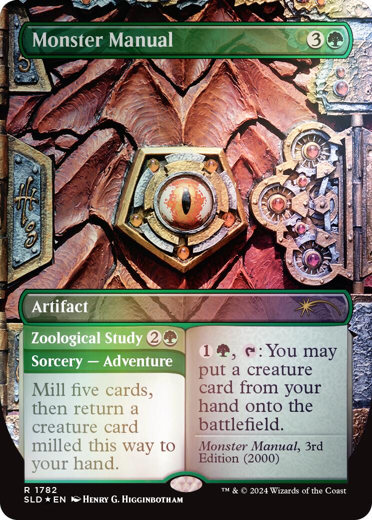 Monster Manual (Rainbow Foil) [Secret Lair Drop Series] | Dumpster Cat Games