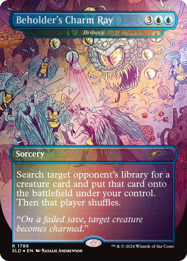 Beholder's Charm Ray - Bribery (Rainbow Foil) [Secret Lair Drop Series] | Dumpster Cat Games