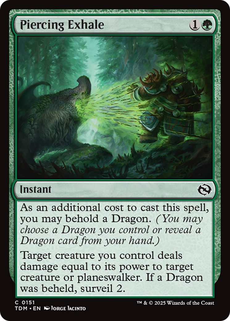 Piercing Exhale [Tarkir: Dragonstorm] | Dumpster Cat Games