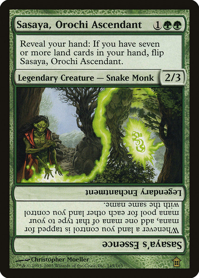 Sasaya, Orochi Ascendant // Sasaya's Essence [Saviors of Kamigawa] | Dumpster Cat Games