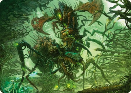 Skyscythe Engulfer Art Card [Phyrexia: All Will Be One Art Series] | Dumpster Cat Games