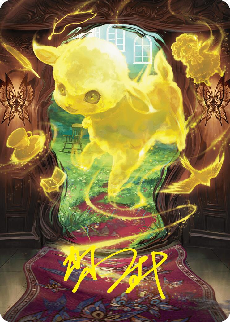 Enduring Innocence Art Card (Gold-Stamped Signature) [Duskmourn: House of Horror Art Series] | Dumpster Cat Games