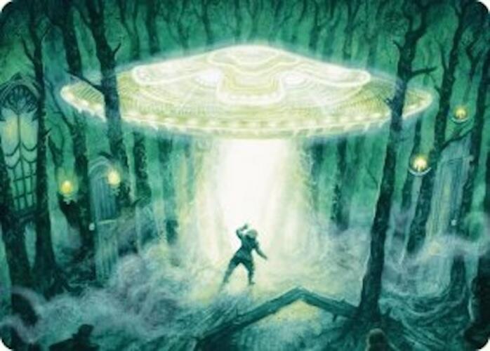 Unidentified Hovership Art Card [Duskmourn: House of Horror Art Series] | Dumpster Cat Games