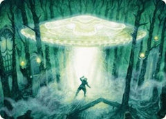 Unidentified Hovership Art Card [Duskmourn: House of Horror Art Series] | Dumpster Cat Games