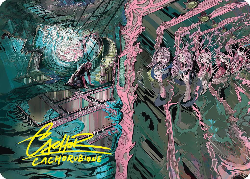 Mirror Room // Fractured Realm Art Card (Gold-Stamped Signature) [Duskmourn: House of Horror Art Series] | Dumpster Cat Games
