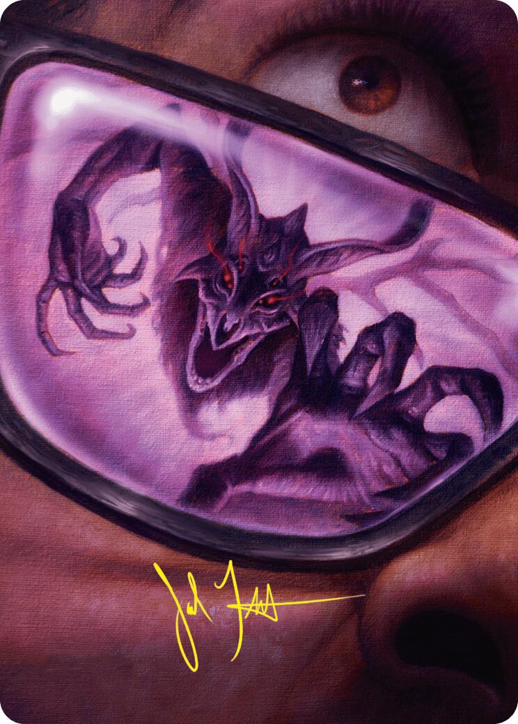 Doomsday Excruciator Art Card (Gold-Stamped Signature) [Duskmourn: House of Horror Art Series] | Dumpster Cat Games