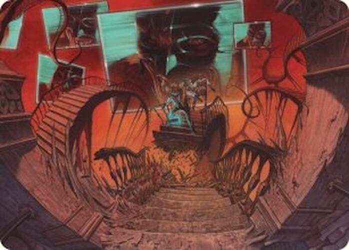 Let's Play a Game Art Card [Duskmourn: House of Horror Art Series] | Dumpster Cat Games