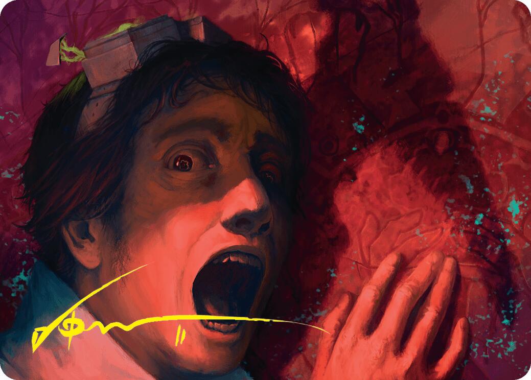 Murder Art Card (Gold-Stamped Signature) [Duskmourn: House of Horror Art Series] | Dumpster Cat Games