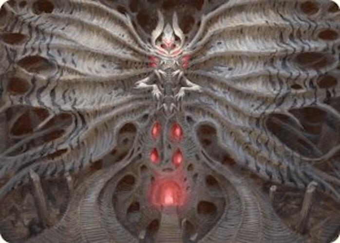Valgavoth, Terror Eater Art Card [Duskmourn: House of Horror Art Series] | Dumpster Cat Games