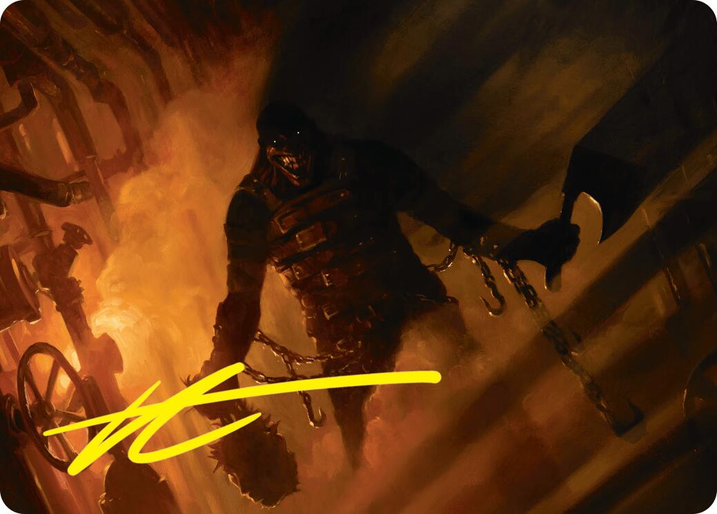 Boilerbilges Ripper Art Card (Gold-Stamped Signature) [Duskmourn: House of Horror Art Series] | Dumpster Cat Games