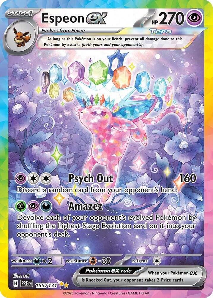 Espeon ex (155/131) [Scarlet & Violet: Prismatic Evolutions] | Dumpster Cat Games