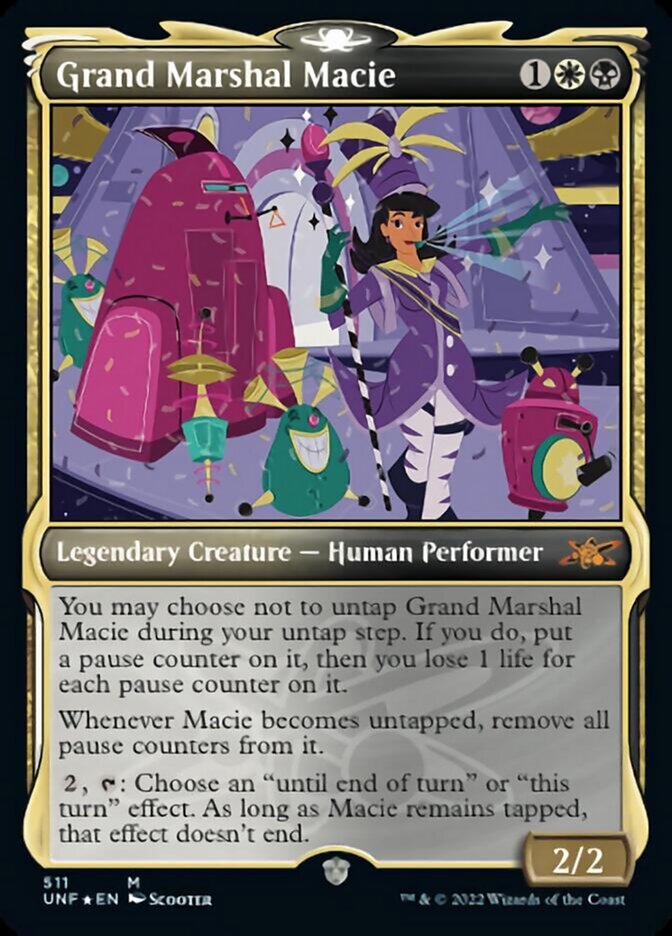 Grand Marshal Macie (Showcase) (Galaxy Foil) [Unfinity] | Dumpster Cat Games