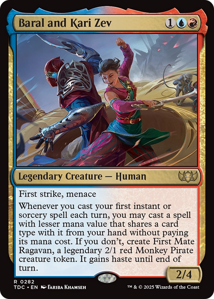 Baral and Kari Zev [Tarkir: Dragonstorm Commander] | Dumpster Cat Games