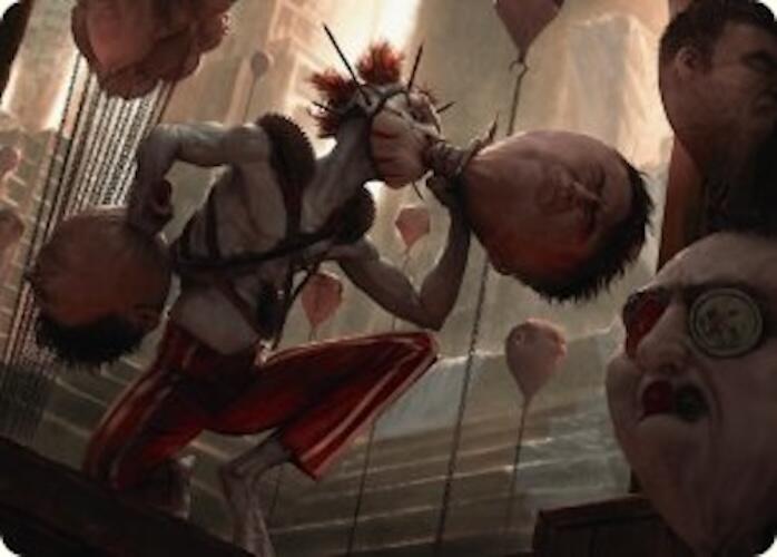 The Jolly Balloon Man Art Card [Duskmourn: House of Horror Art Series] | Dumpster Cat Games