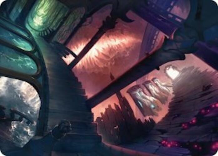 Terramorphic Expanse Art Card [Duskmourn: House of Horror Art Series] | Dumpster Cat Games