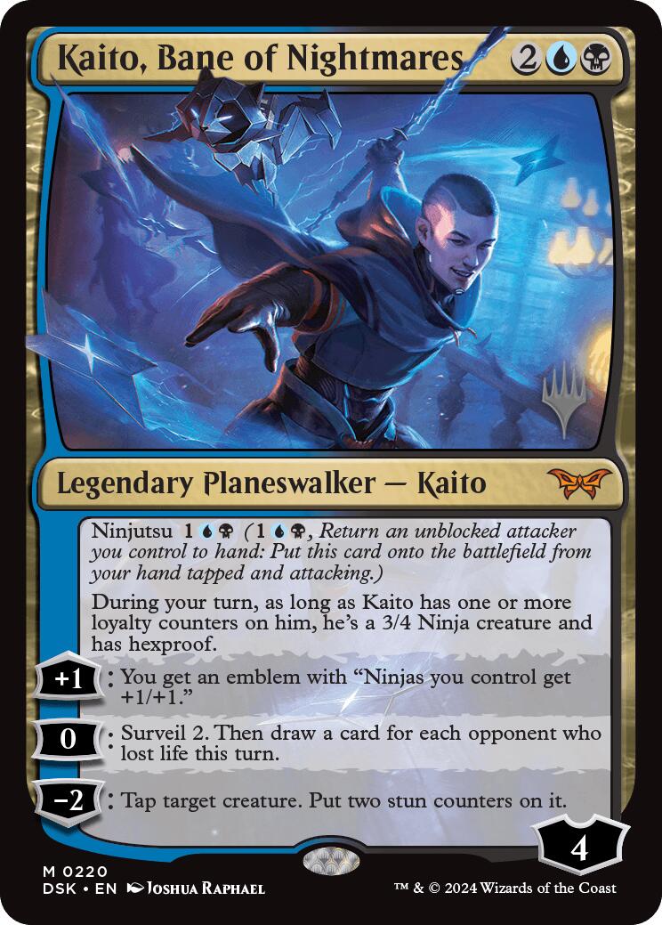 Kaito, Bane of Nightmares (Promo Pack) [Duskmourn: House of Horror Promos] | Dumpster Cat Games