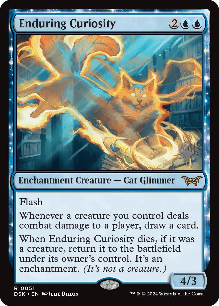 Enduring Curiosity (Promo Pack) [Duskmourn: House of Horror Promos] | Dumpster Cat Games