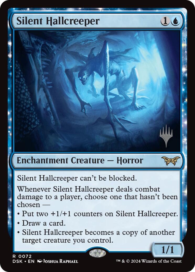 Silent Hallcreeper (Promo Pack) [Duskmourn: House of Horror Promos] | Dumpster Cat Games