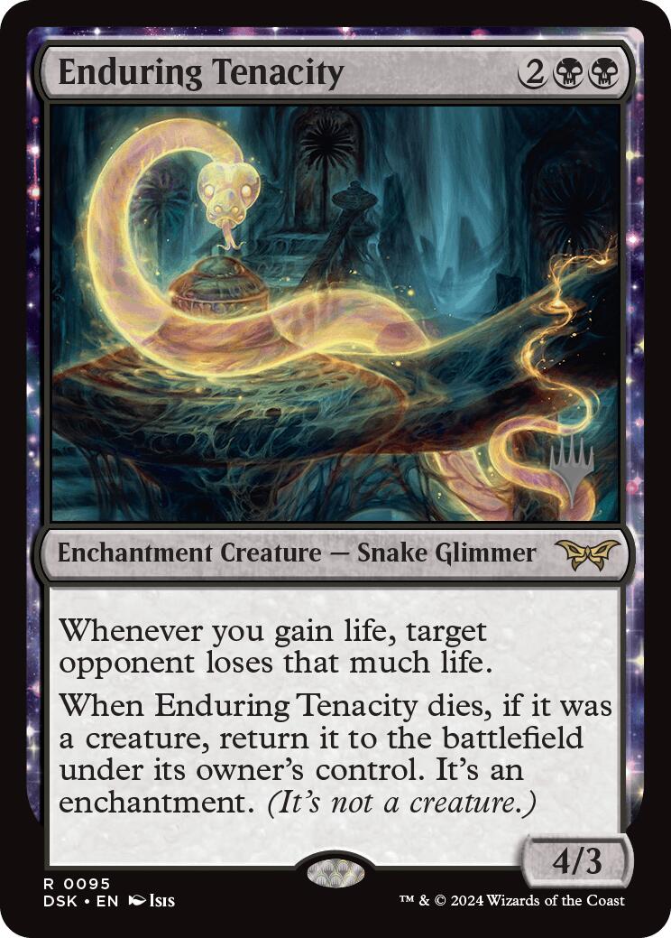 Enduring Tenacity (Promo Pack) [Duskmourn: House of Horror Promos] | Dumpster Cat Games