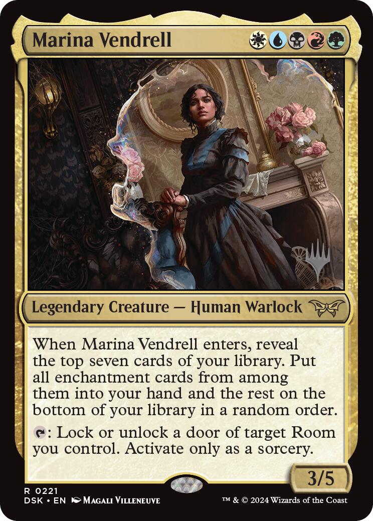 Marina Vendrell (Promo Pack) [Duskmourn: House of Horror Promos] | Dumpster Cat Games