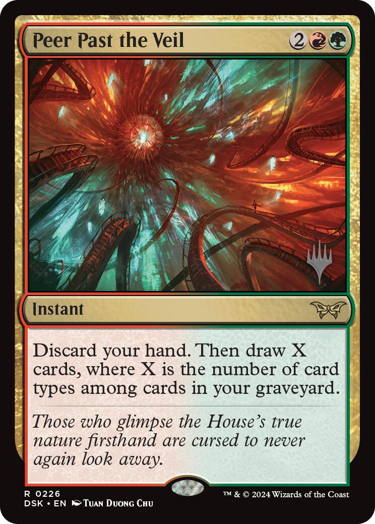 Peer Past the Veil (Promo Pack) [Duskmourn: House of Horror Promos] | Dumpster Cat Games
