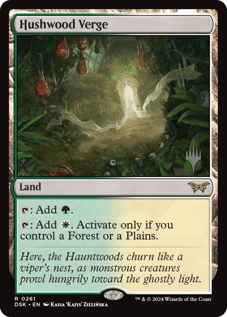 Hushwood Verge (Promo Pack) [Duskmourn: House of Horror Promos] | Dumpster Cat Games