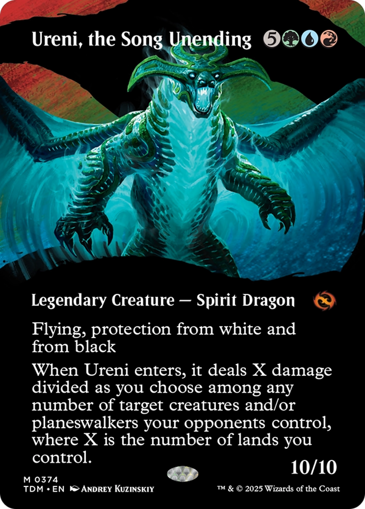Ureni, the Song Unending (Borderless) [Tarkir: Dragonstorm] | Dumpster Cat Games