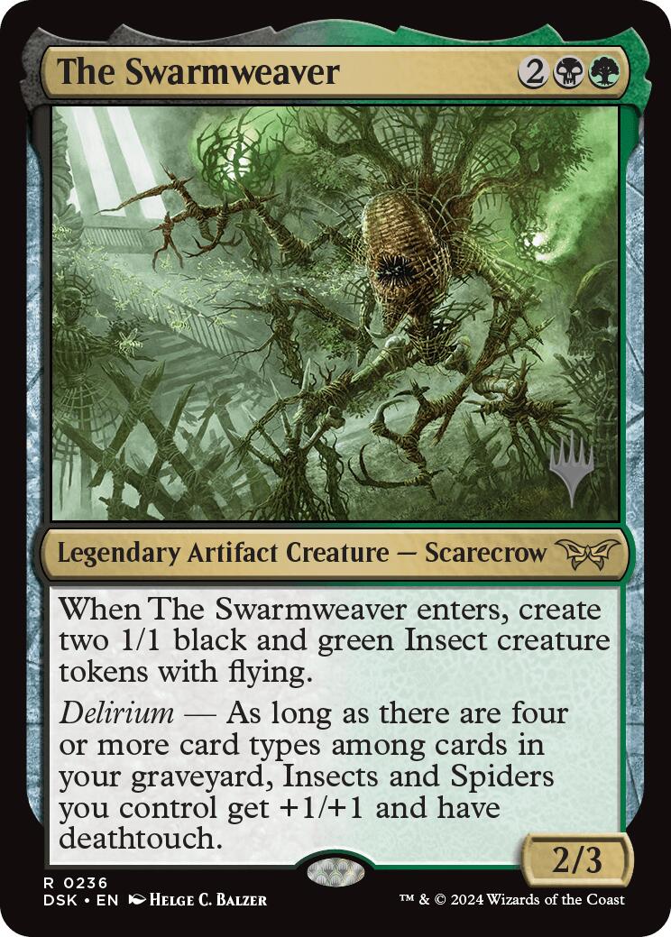 The Swarmweaver (0236) (Promo Pack) [Duskmourn: House of Horror Promos] | Dumpster Cat Games