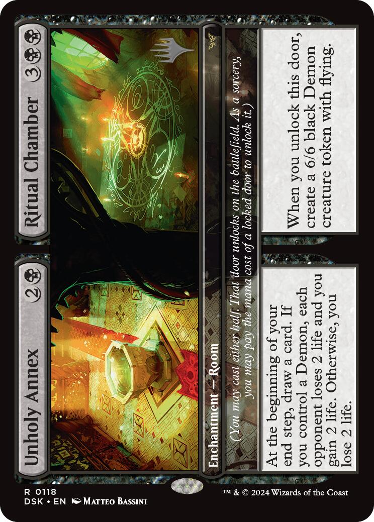 Unholy Annex // Ritual Chamber (Promo Pack) [Duskmourn: House of Horror Promos] | Dumpster Cat Games