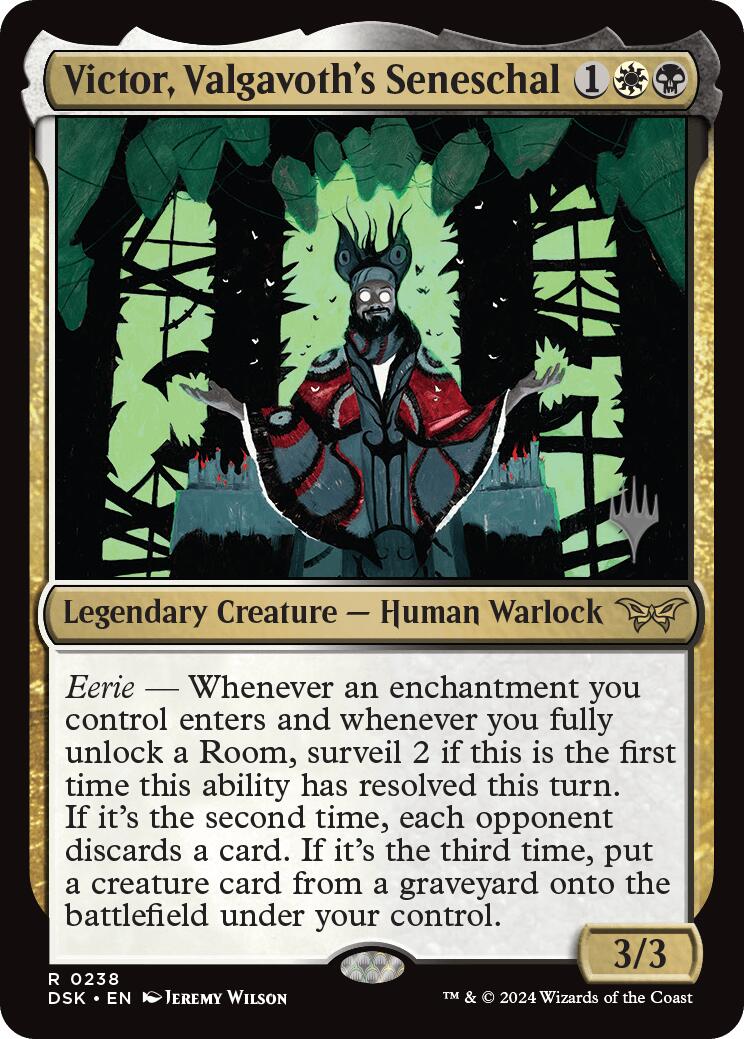Victor, Valgavoth's Seneschal (Promo Pack) [Duskmourn: House of Horror Promos] | Dumpster Cat Games
