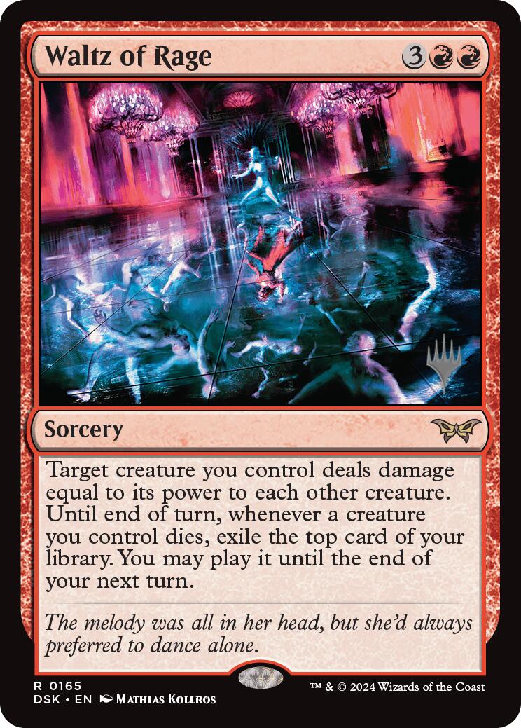 Waltz of Rage (Promo Pack) [Duskmourn: House of Horror Promos] | Dumpster Cat Games