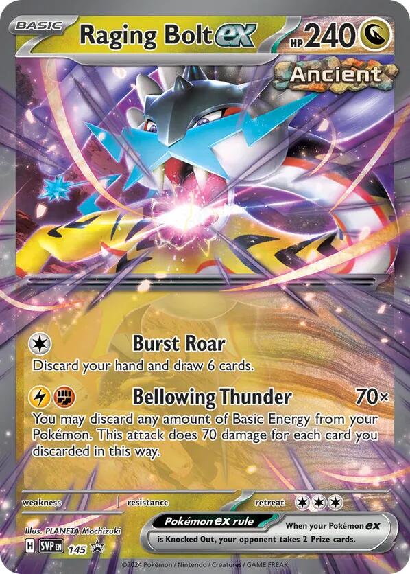 Raging Bolt ex (145) [Scarlet & Violet: Black Star Promos] | Dumpster Cat Games